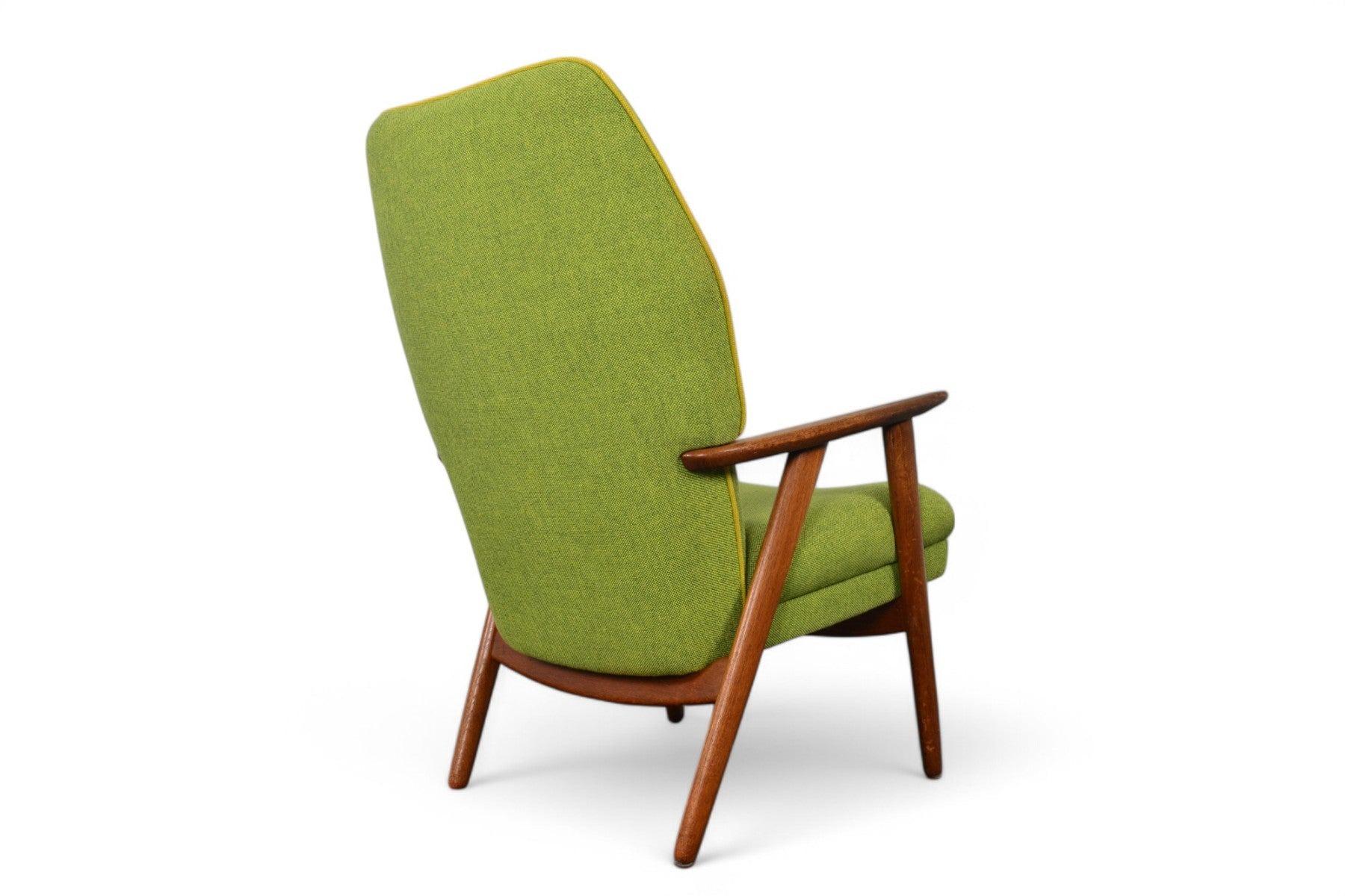 Chaise longue Highback de Kurt Olsen en teck en vente 2