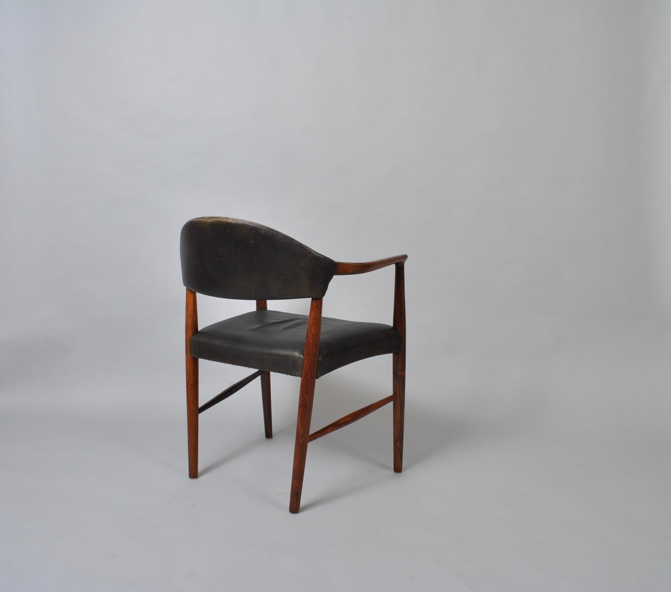 Kurt Olsen Leather Armchair In Good Condition In London, GB