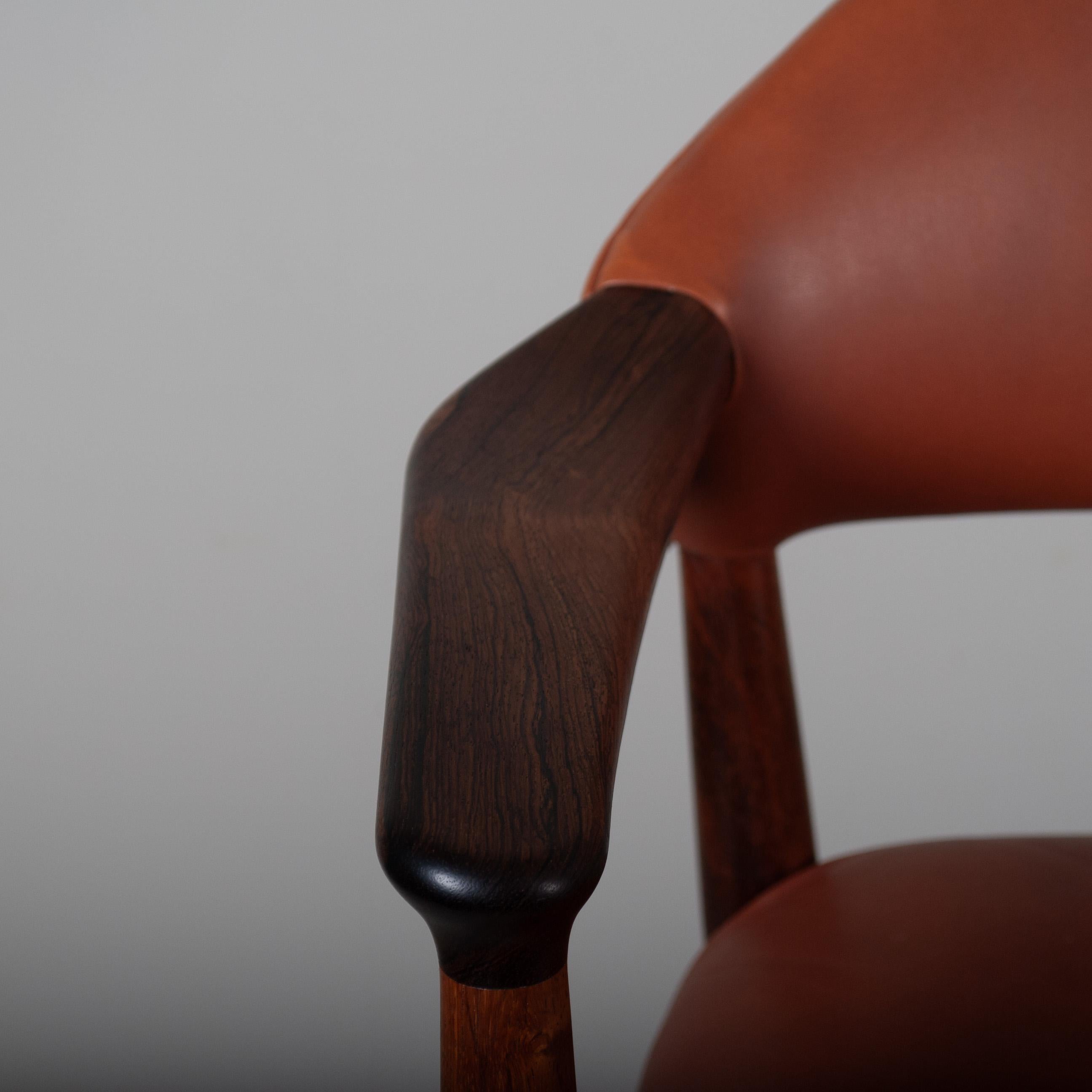 20th Century Kurt Olsen Leather Chair For Sale