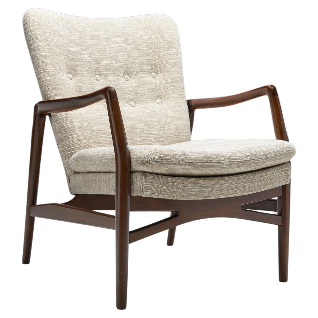 Kurt Olsen “Model 215” Easy Chair for Slagelse Møbelværk, Denmark 1954 For Sale