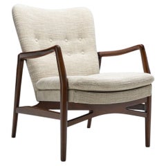 Used Kurt Olsen “Model 215” Easy Chair for Slagelse Møbelværk, Denmark 1954