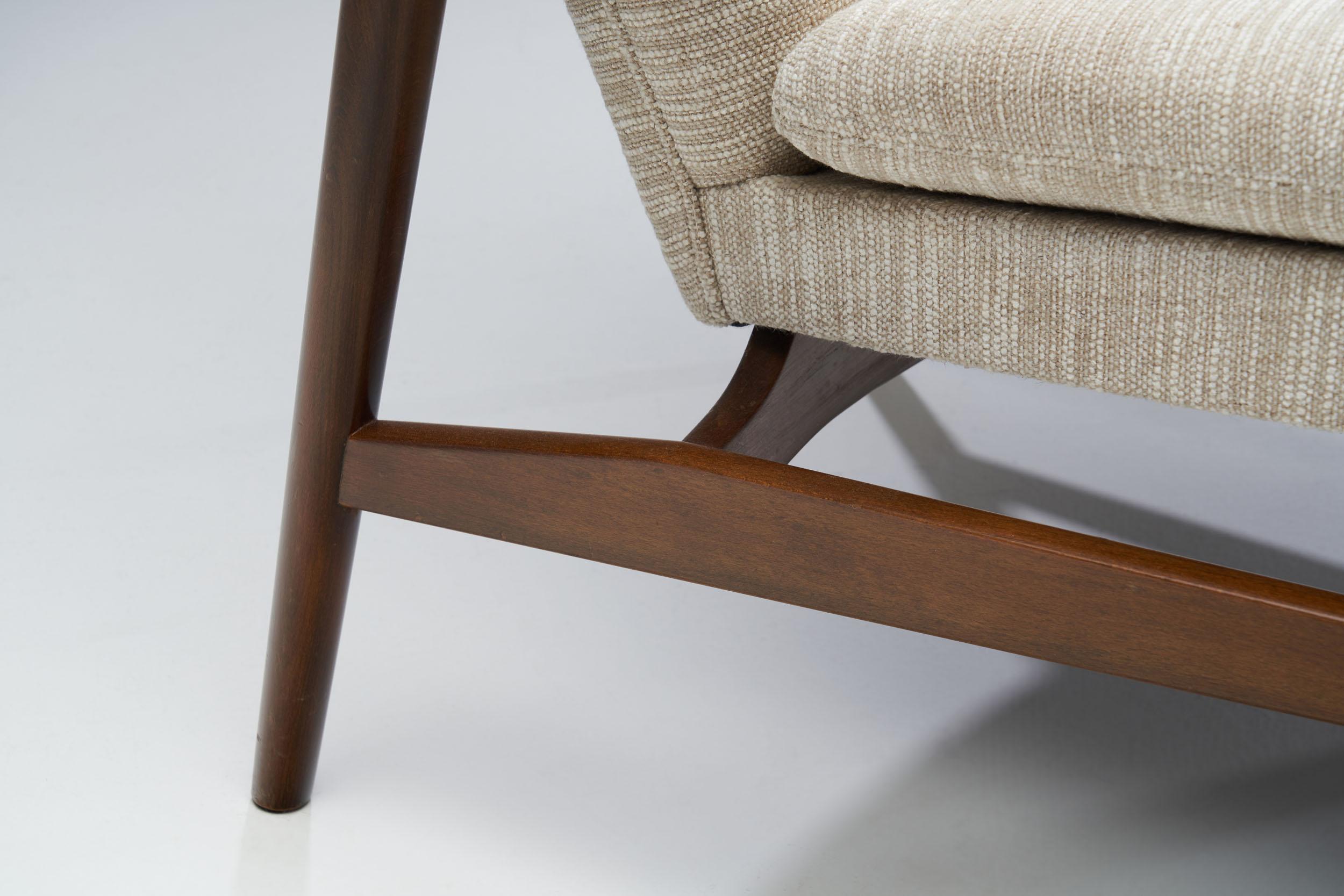 Kurt Olsen “Model 215” Easy Chairs for Slagelse Møbelværk, Denmark, 1950s 11