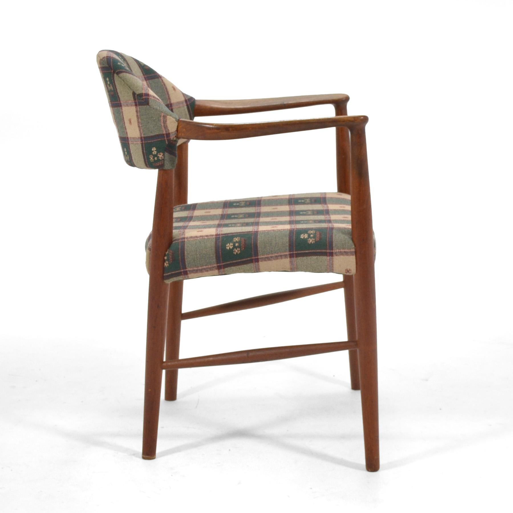 Upholstery Kurt Olsen Model 223 Teak Armchair For Sale