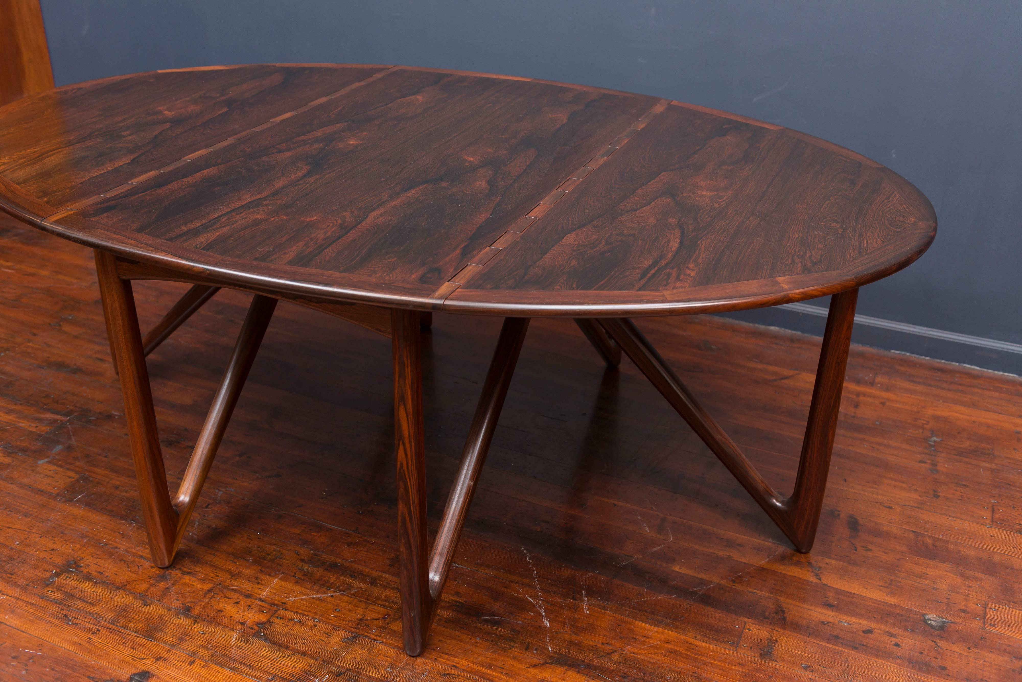 Kurt Ostervig Danish Rosewood Oval Dining Table 3