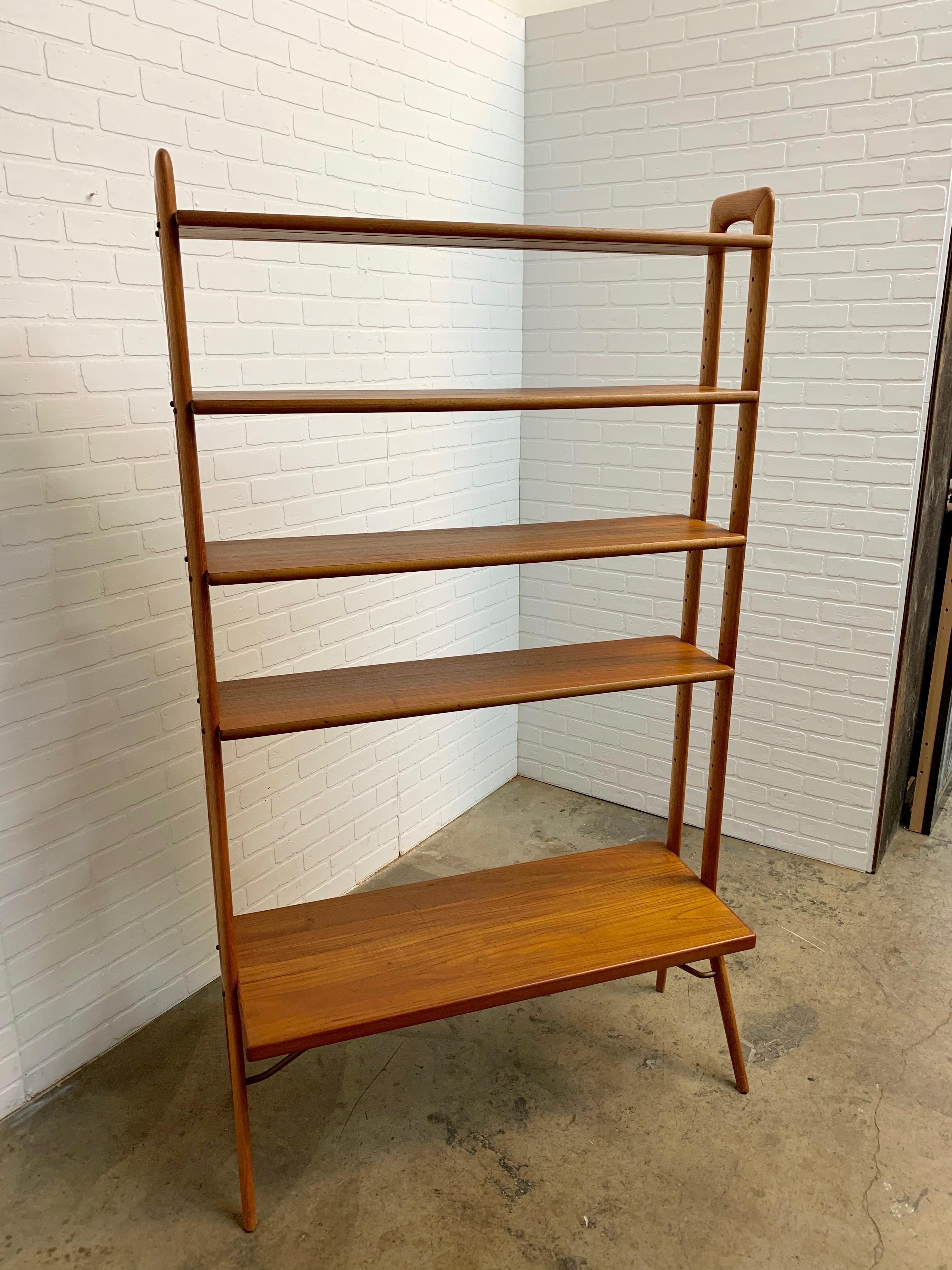 Kurt Ostervig Danish Teak Adjustable Bookshelf and Room Divider 1