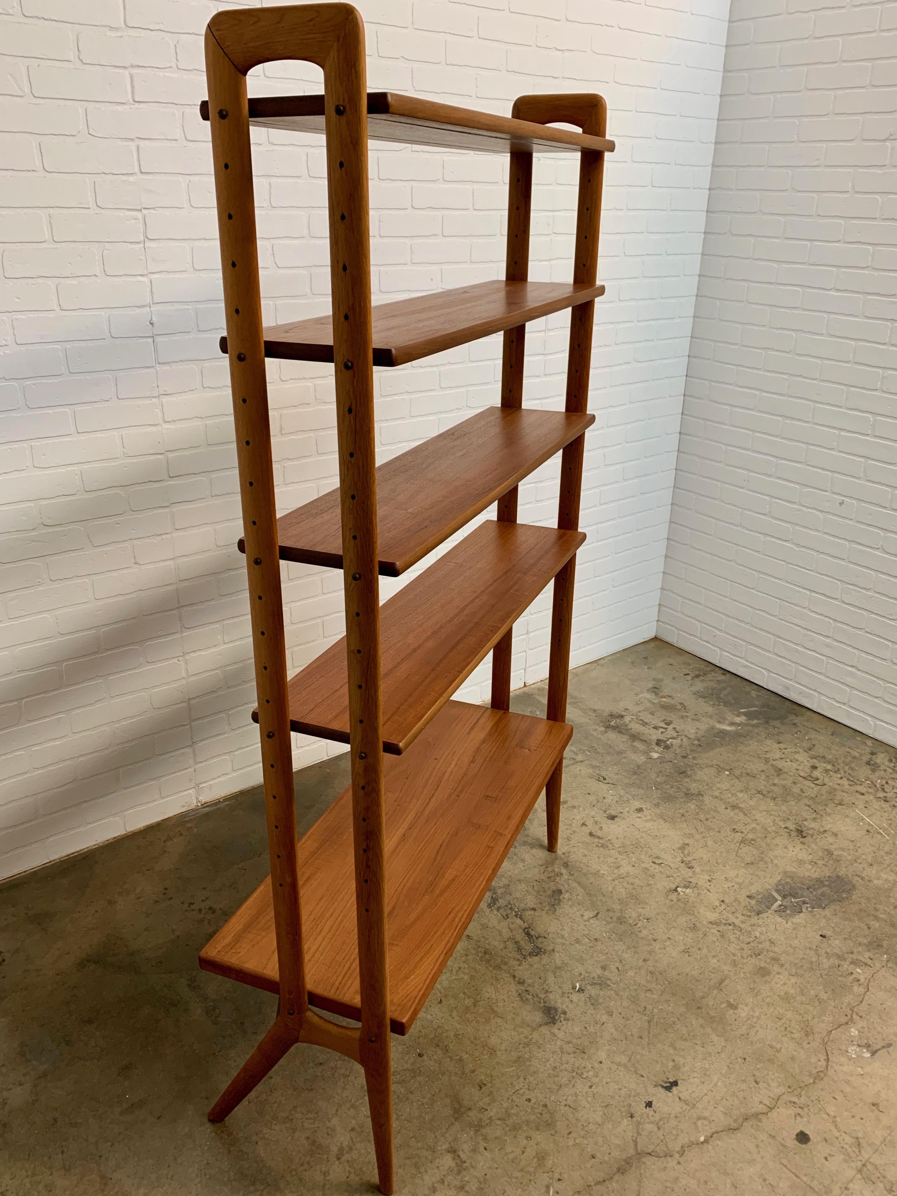 Kurt Ostervig Danish Teak Adjustable Bookshelf and Room Divider 3