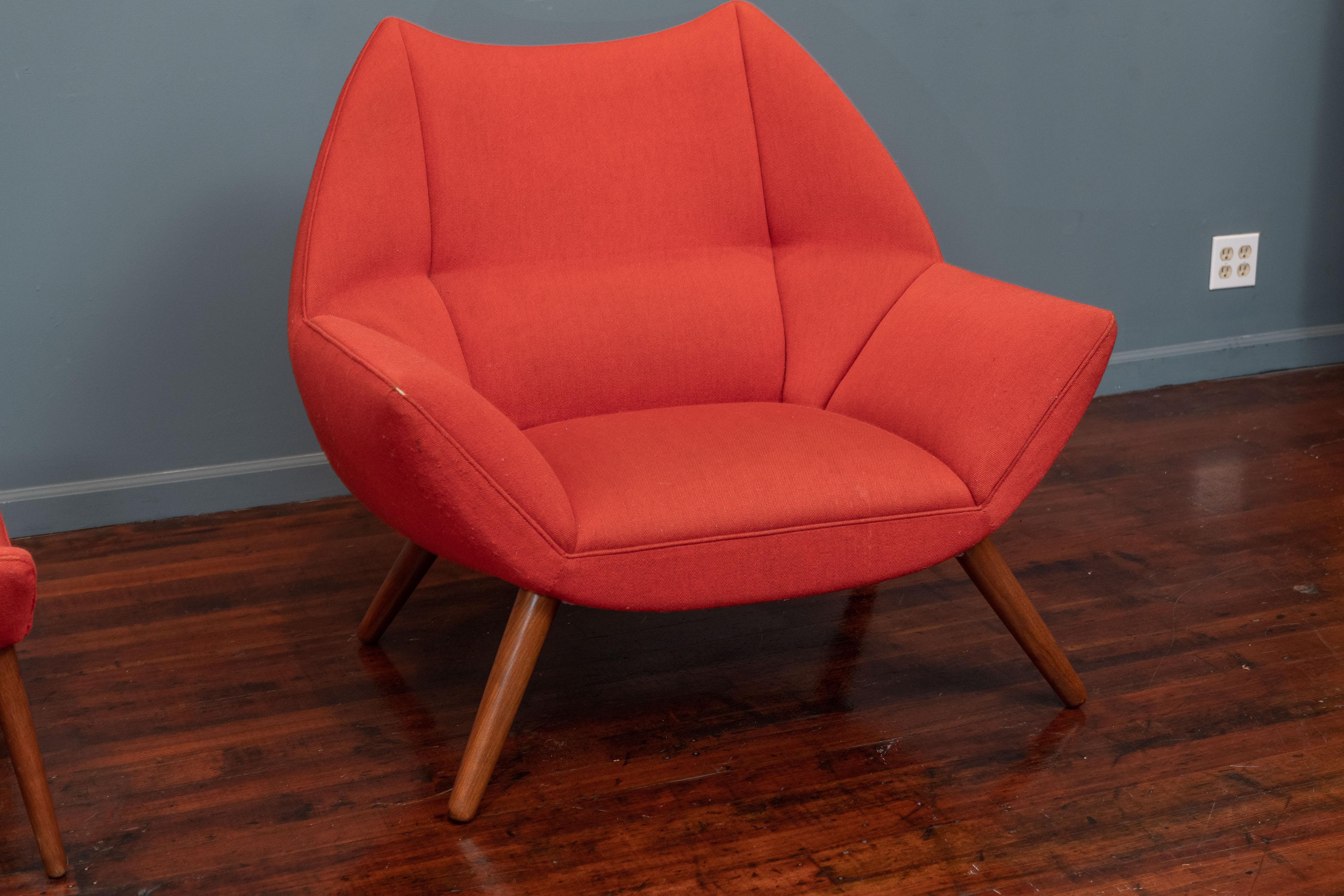 Kurt Ostervig Easy Chair with Ottoman for Schiller Polstermobelfabrik For Sale 2
