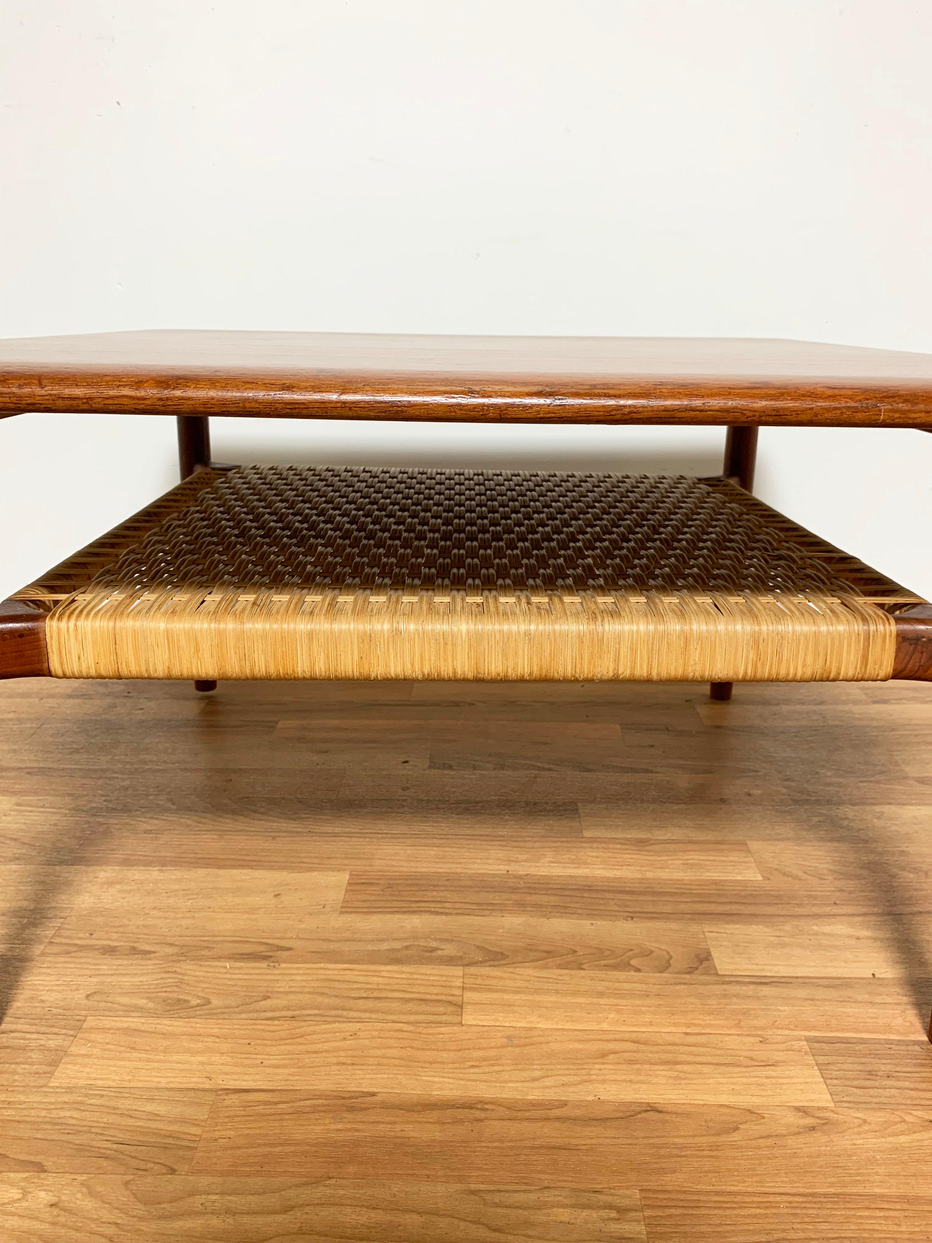 Scandinavian Modern Kurt Ostervig for Jason Mobler Danish Teak Coffee Table Circa 1960s