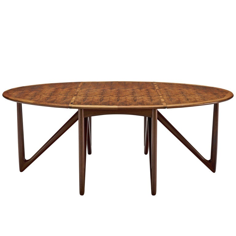 Kurt Ostervig for Jason Mobler Oval Rosewood Dining Table ...