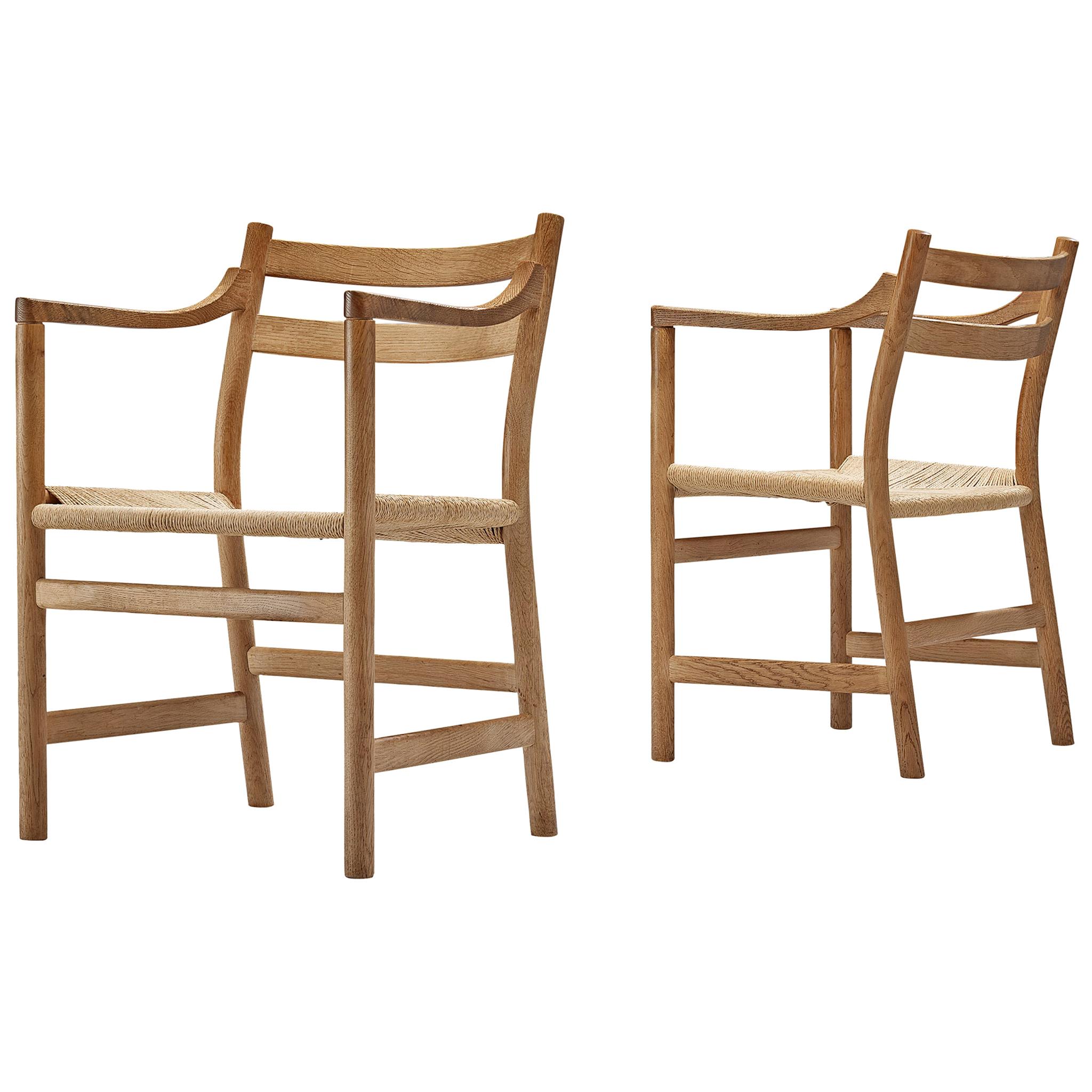 Kurt Ostervig for KP Møbler Pair of Armchairs in Oak