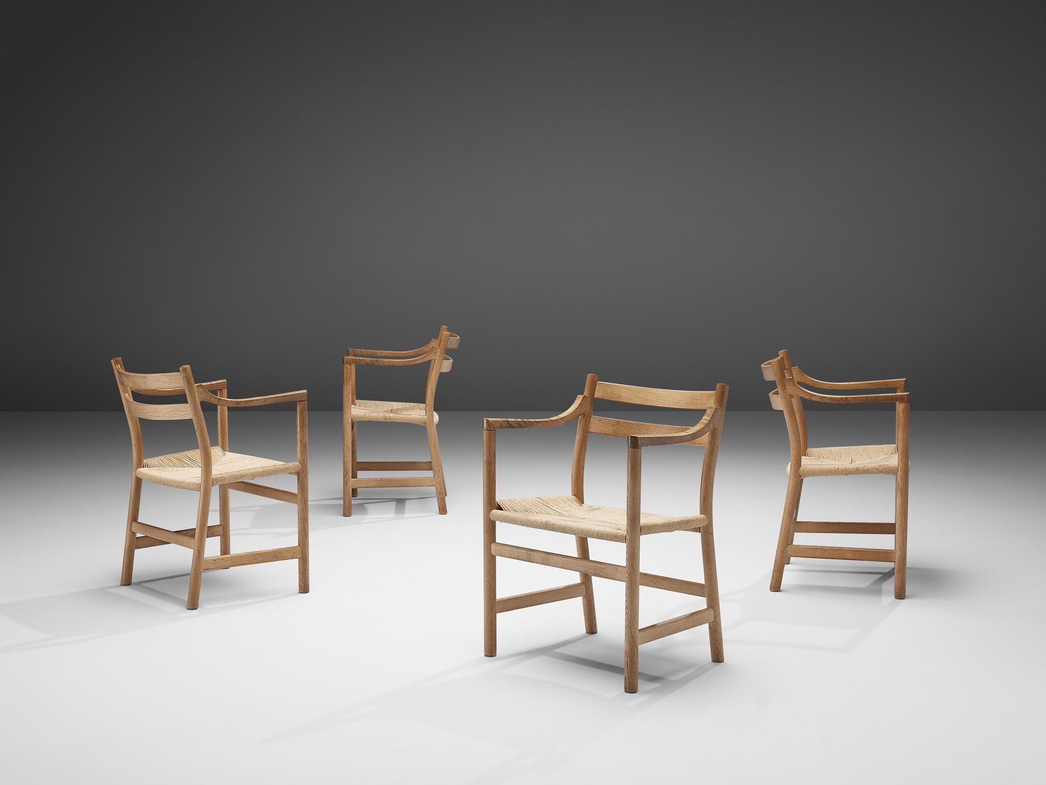 Mid-20th Century Kurt Ostervig for KP Møbler Set of Four Dining Chairs in Oak