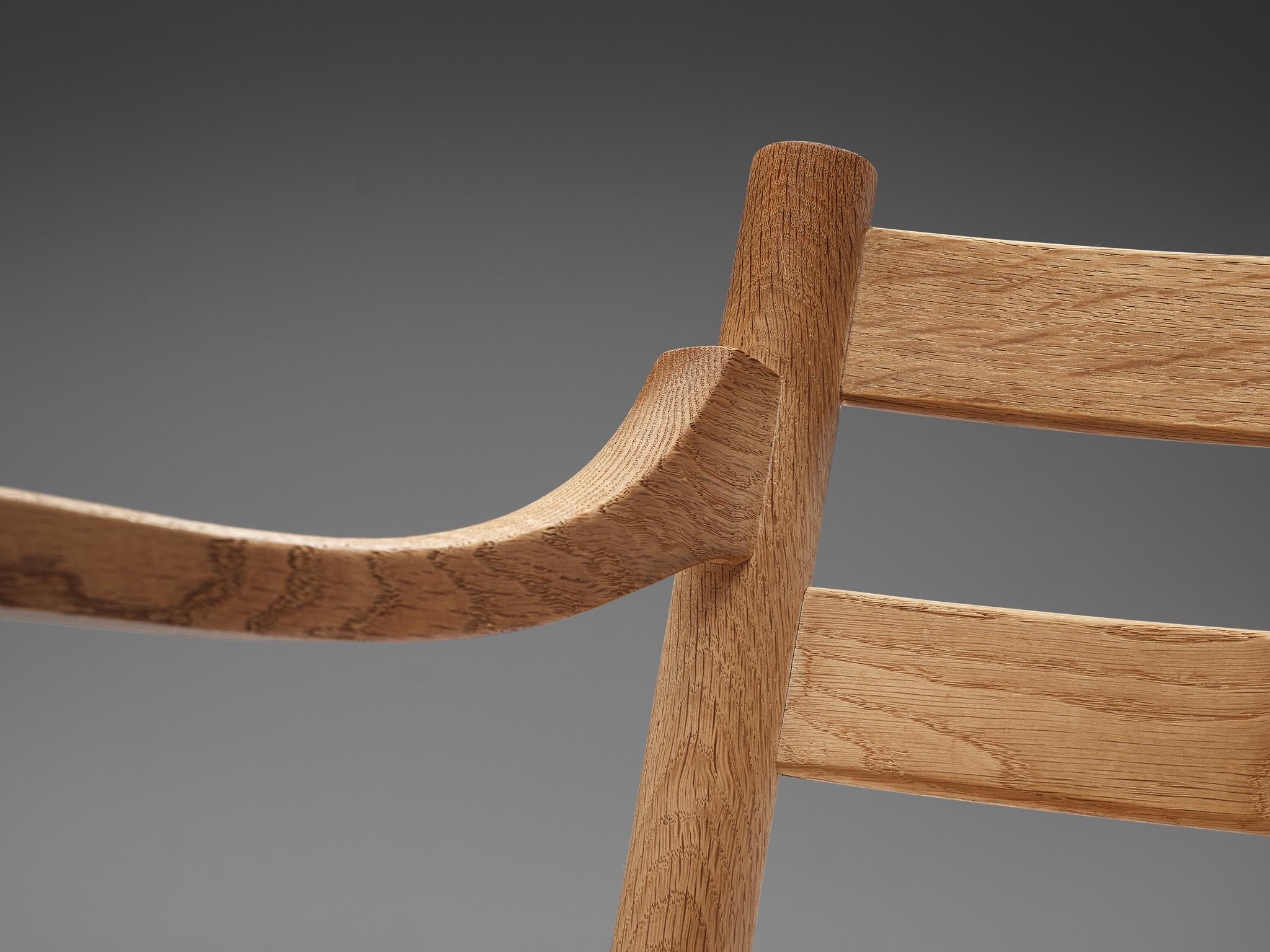 Cane Kurt Ostervig for KP Møbler Set of Four Dining Chairs in Oak