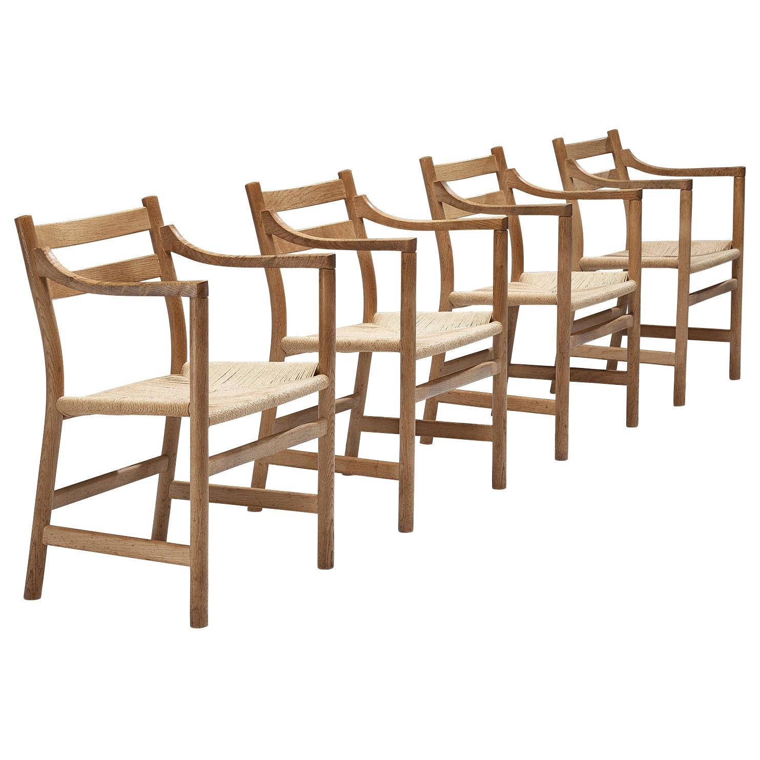 Kurt Ostervig for KP Møbler Set of Four Dining Chairs in Oak