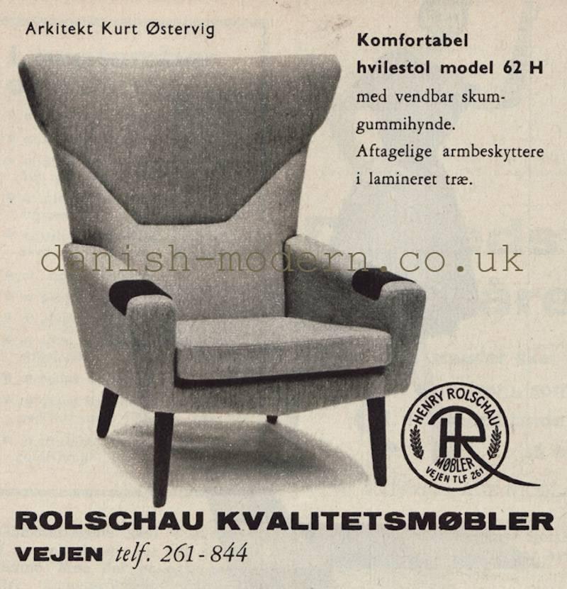 Kurt Ostervig for Rolschau Restored Teak Base Lounge Chair Adjustable Arm Rests 6