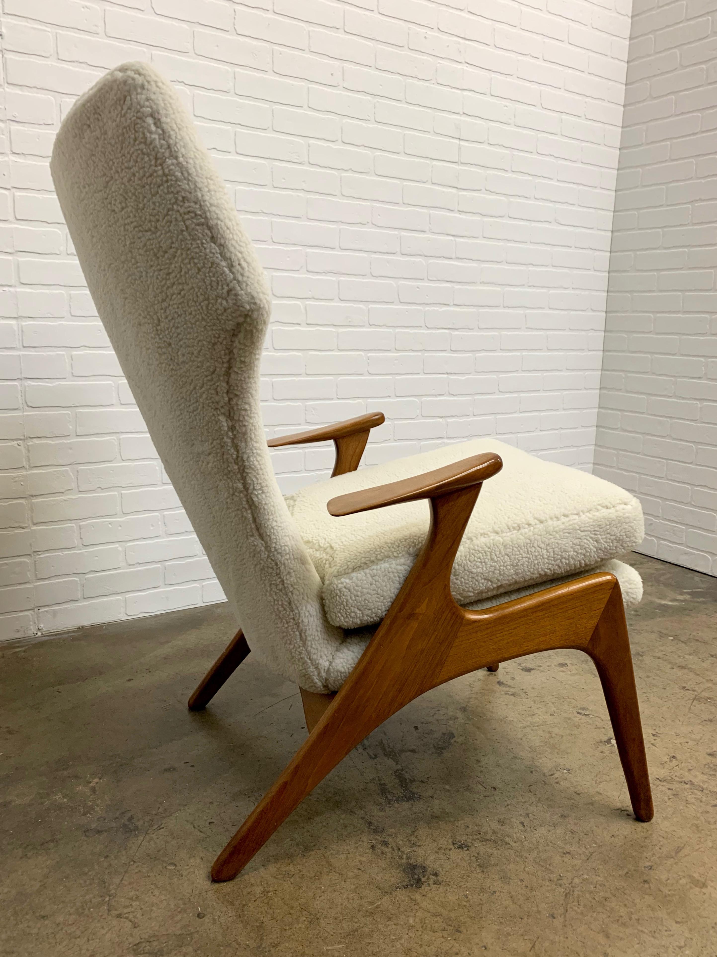 Upholstery Kurt Ostervig High Back Lounge Chair