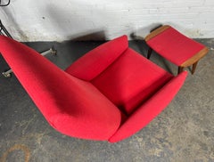 Sedia da salotto e pouf Kurt Ostervig , made in Denmark