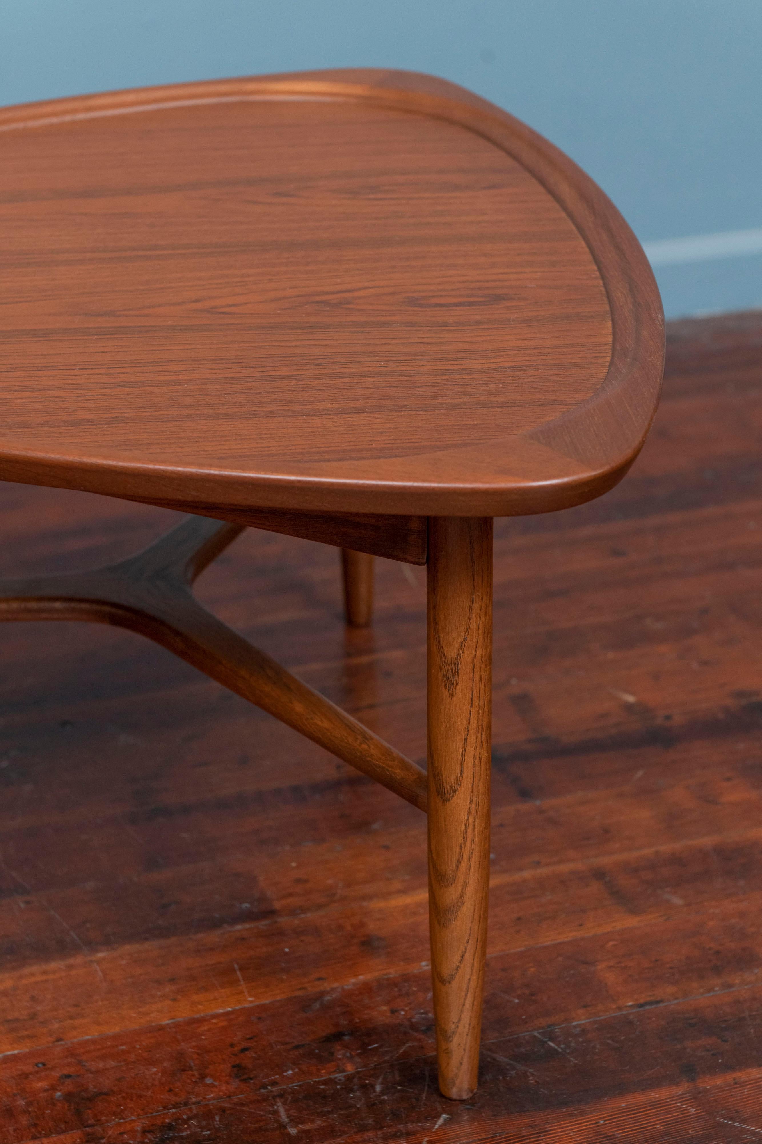 Danish Kurt Ostervig Model 176 Triangular Table for Jason Mobler For Sale