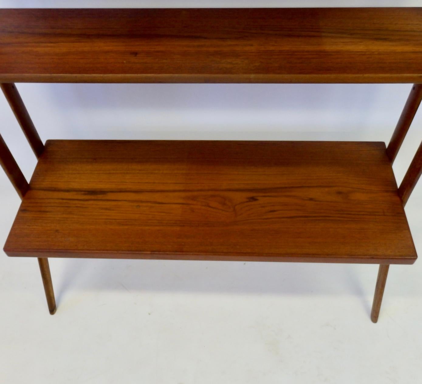 20th Century Kurt Ostervig Povl Dinesen Danish Teak Adjustable Bookshelf with Display Shelf