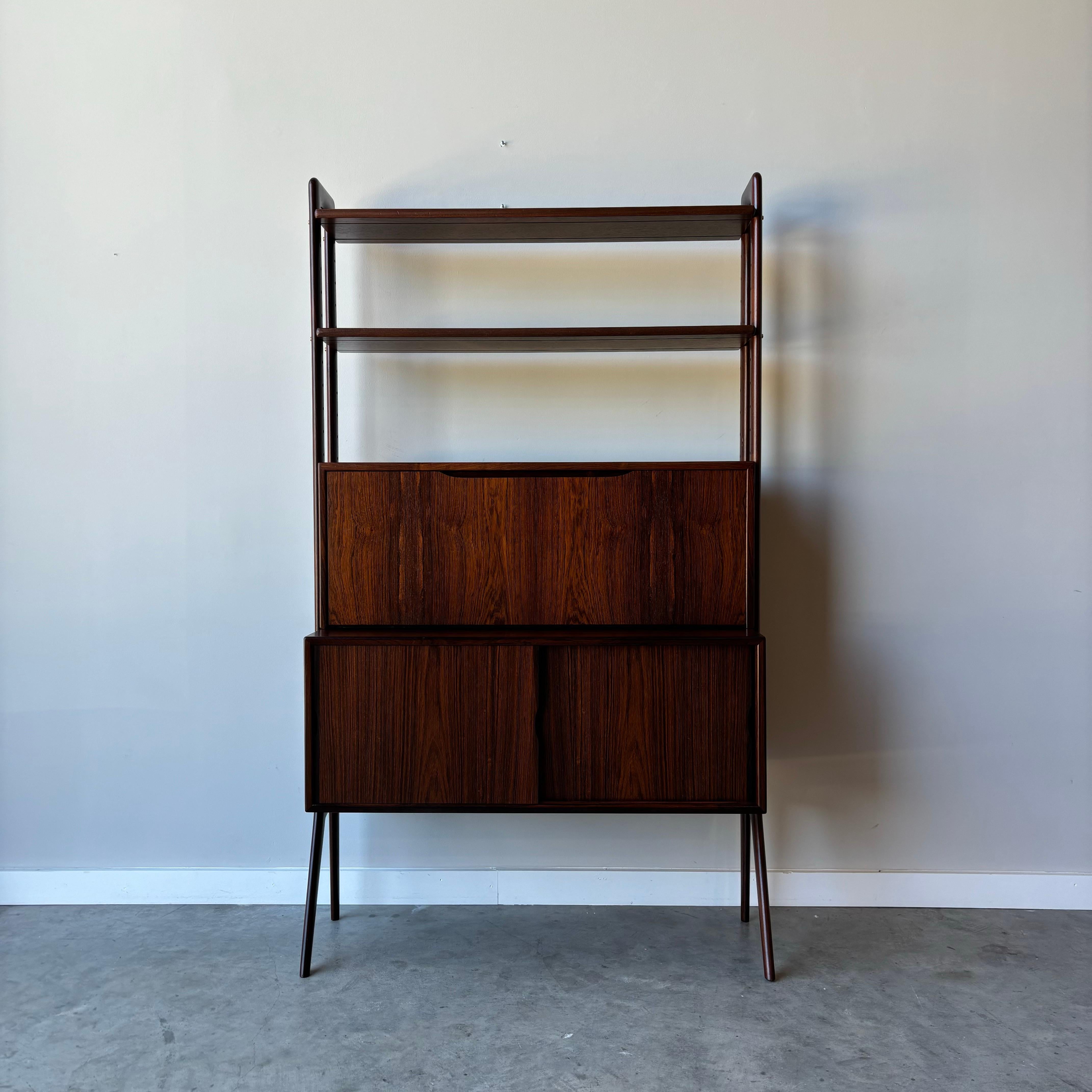 Kurt Ostervig Rosewood Bookcase with Secretary, 1960s KP Mobler 7