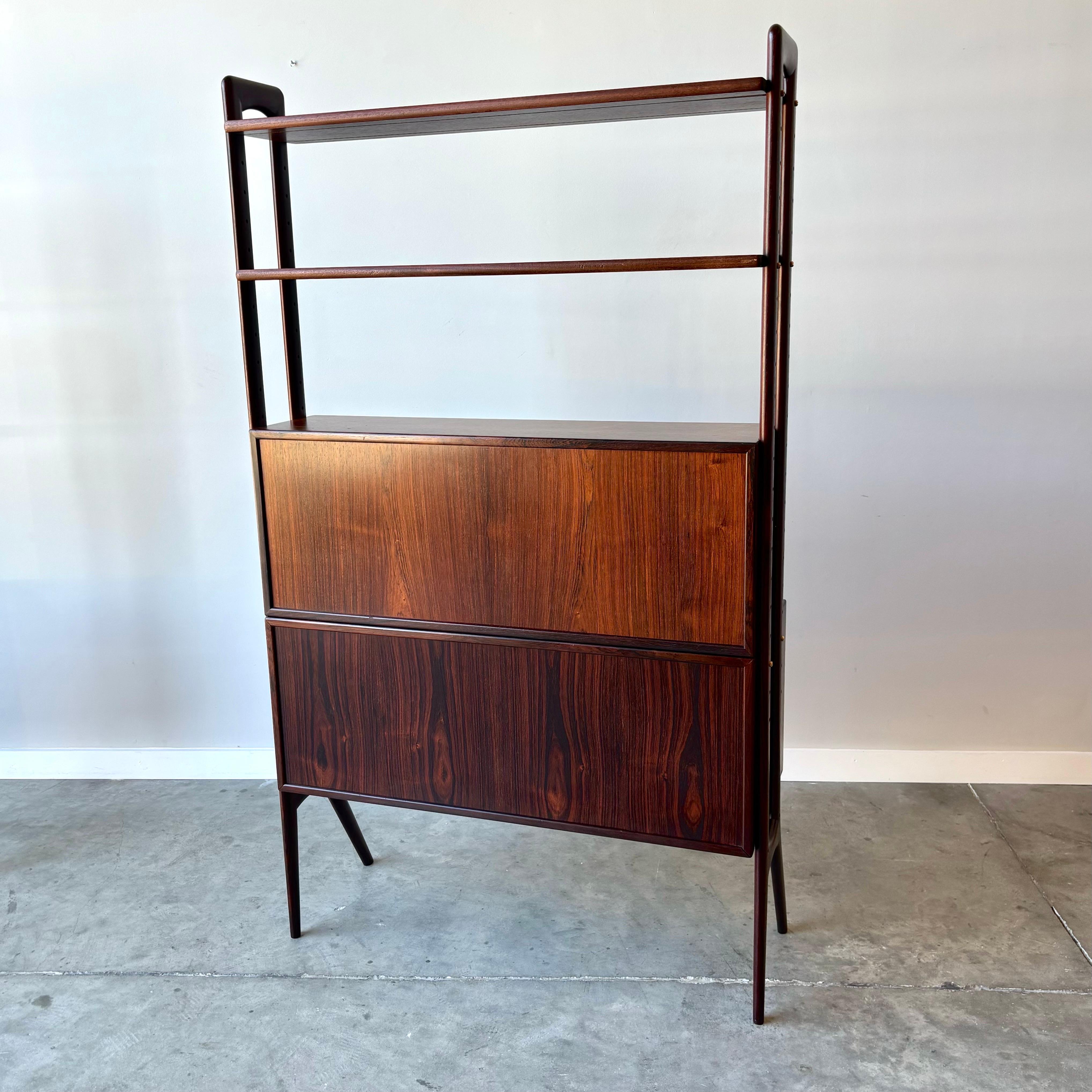 Kurt Ostervig Rosewood Bookcase with Secretary, 1960s KP Mobler 8