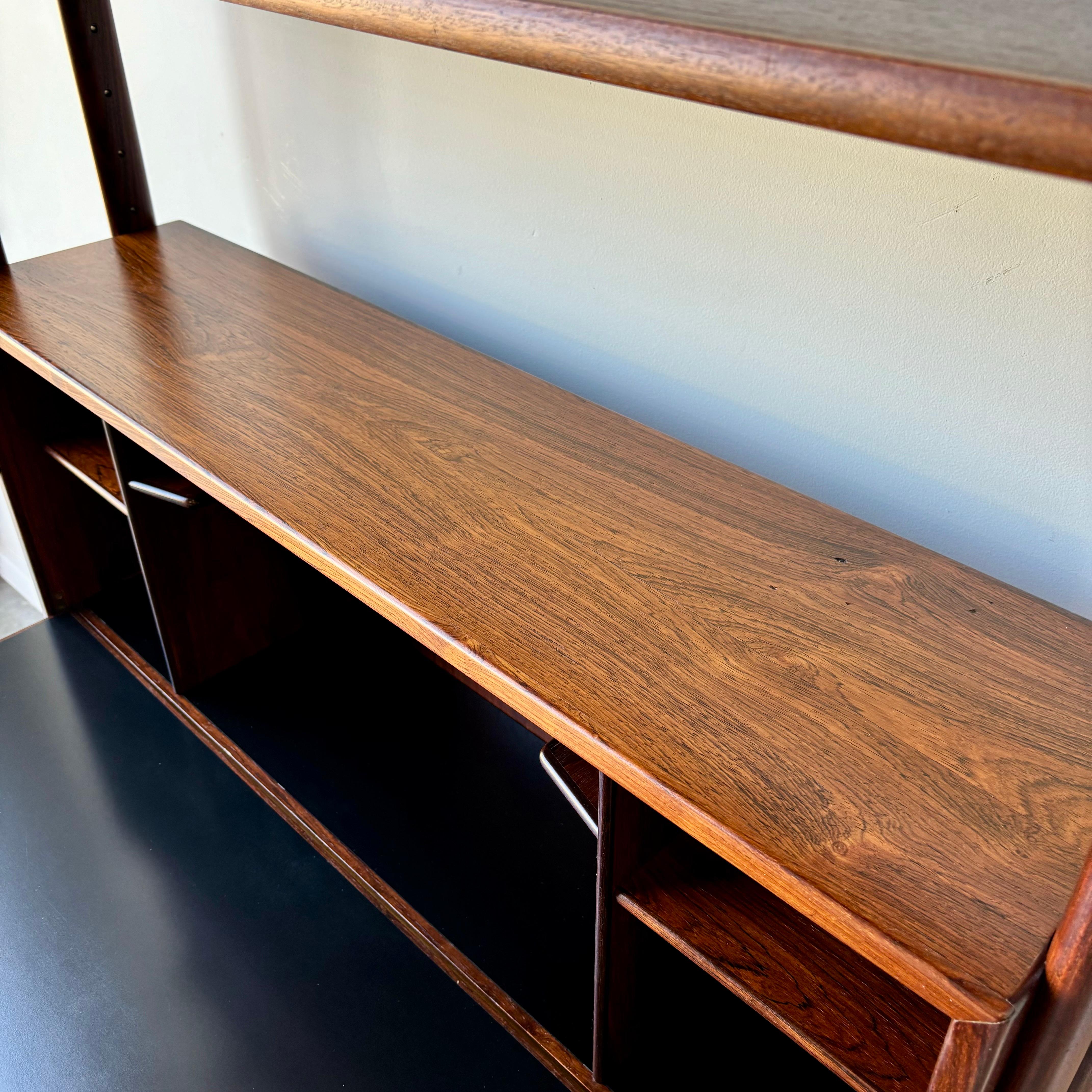 Kurt Ostervig Rosewood Bookcase with Secretary, 1960s KP Mobler 4
