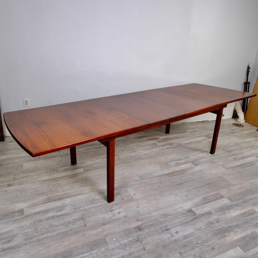 Mid-Century moderno Tavolo da pranzo in palissandro di Kurt Ostervig per Povl Dinesen