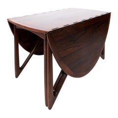 Kurt Ostervig Rosewood Drop-Leaf Table