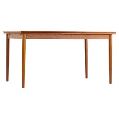 Kurt Ostervig Stil Mid Century Teak versteckt Blatt Esstisch