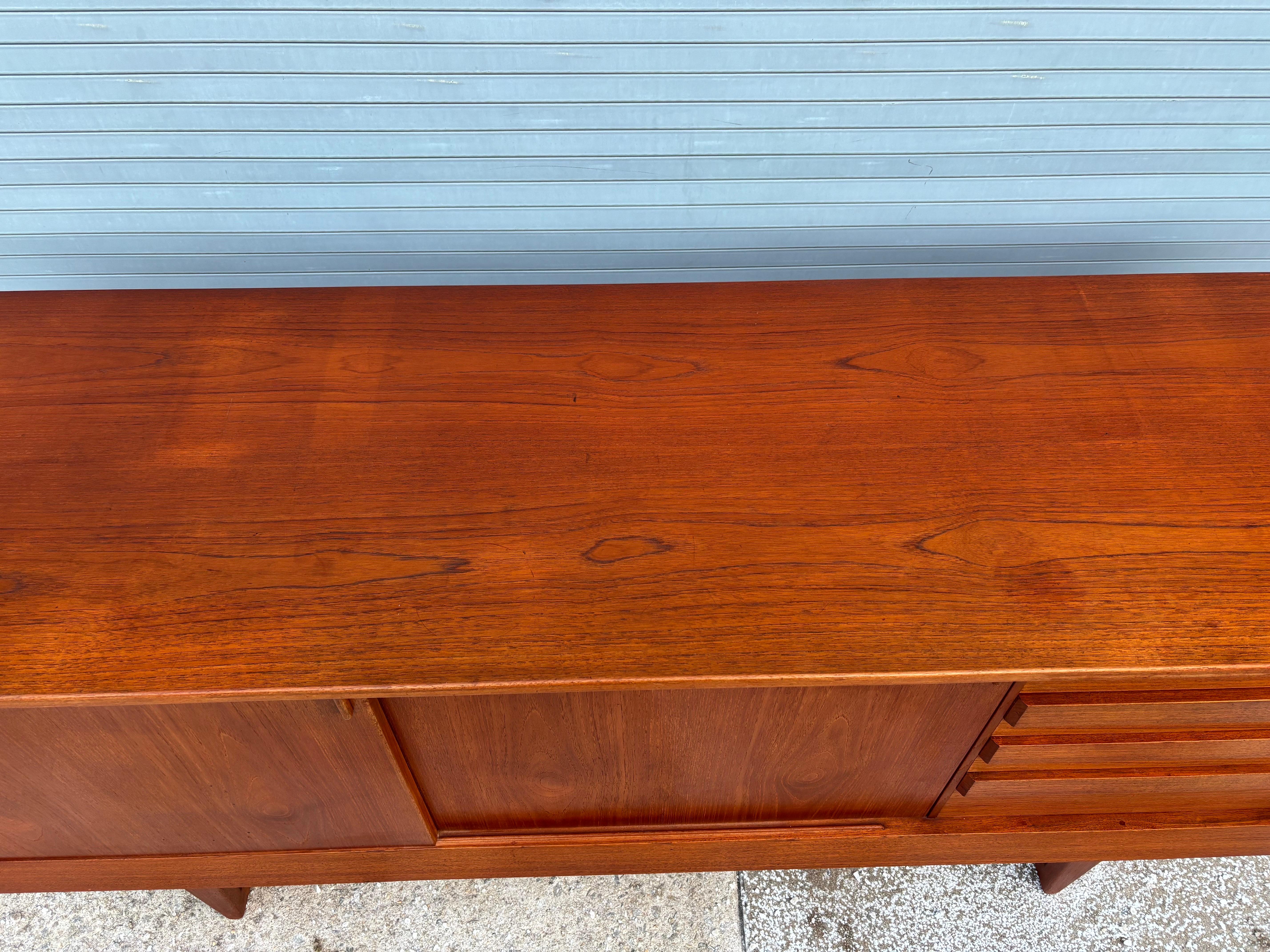 Scandinavian Modern Kurt Ostervig Teak Credenza For Sale