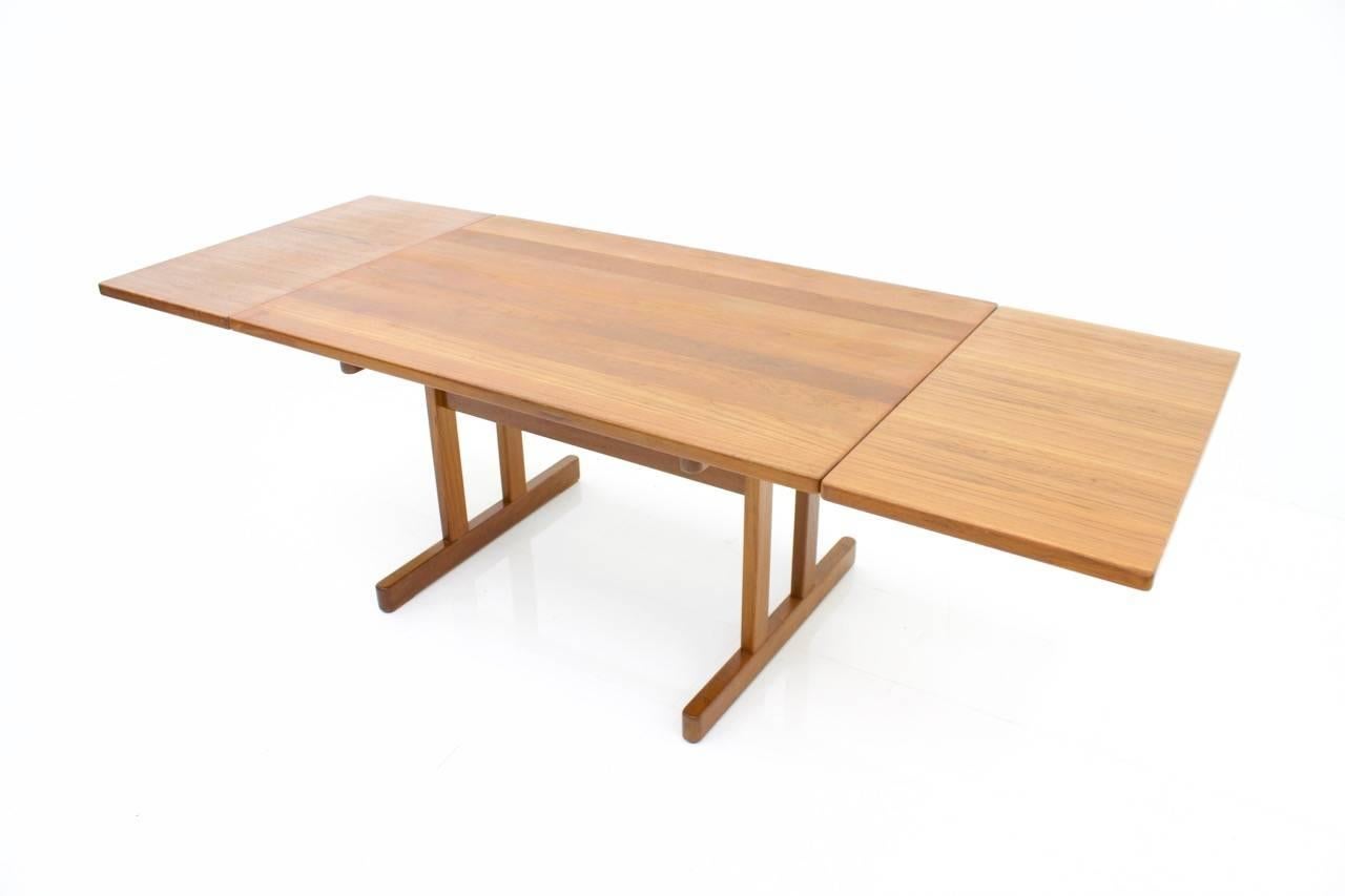 Scandinavian Modern Kurt Ostervig Teak Dining Table by KP Mobler, 1960s For Sale