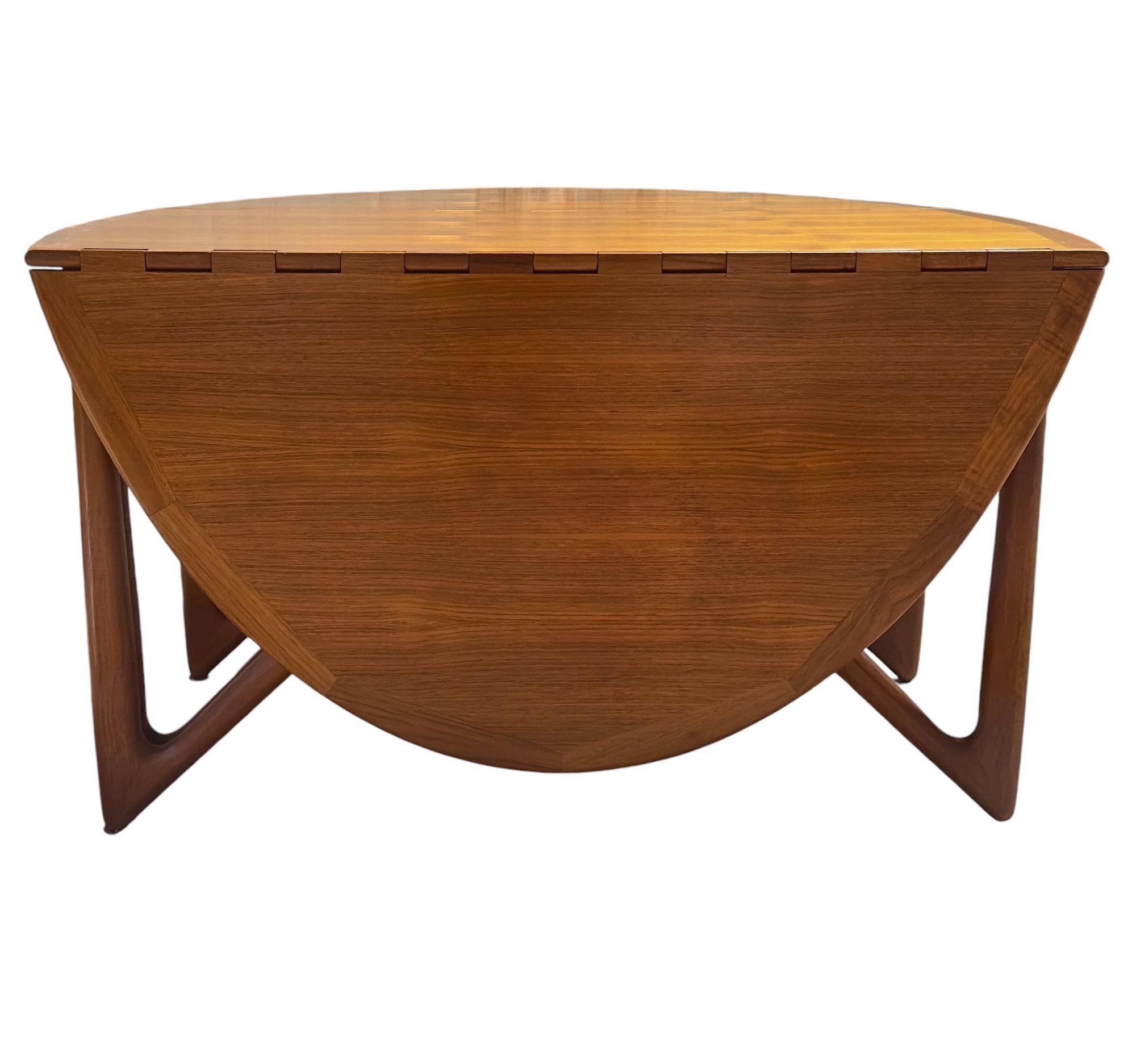Mid-Century Modern Table de salle à manger en teck de Kurt Ostervig, Danemark 1960 en vente