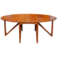 Kurt Ostervig Teak Dining Table Gateleg Folding Jason Mobler Vintage Danish