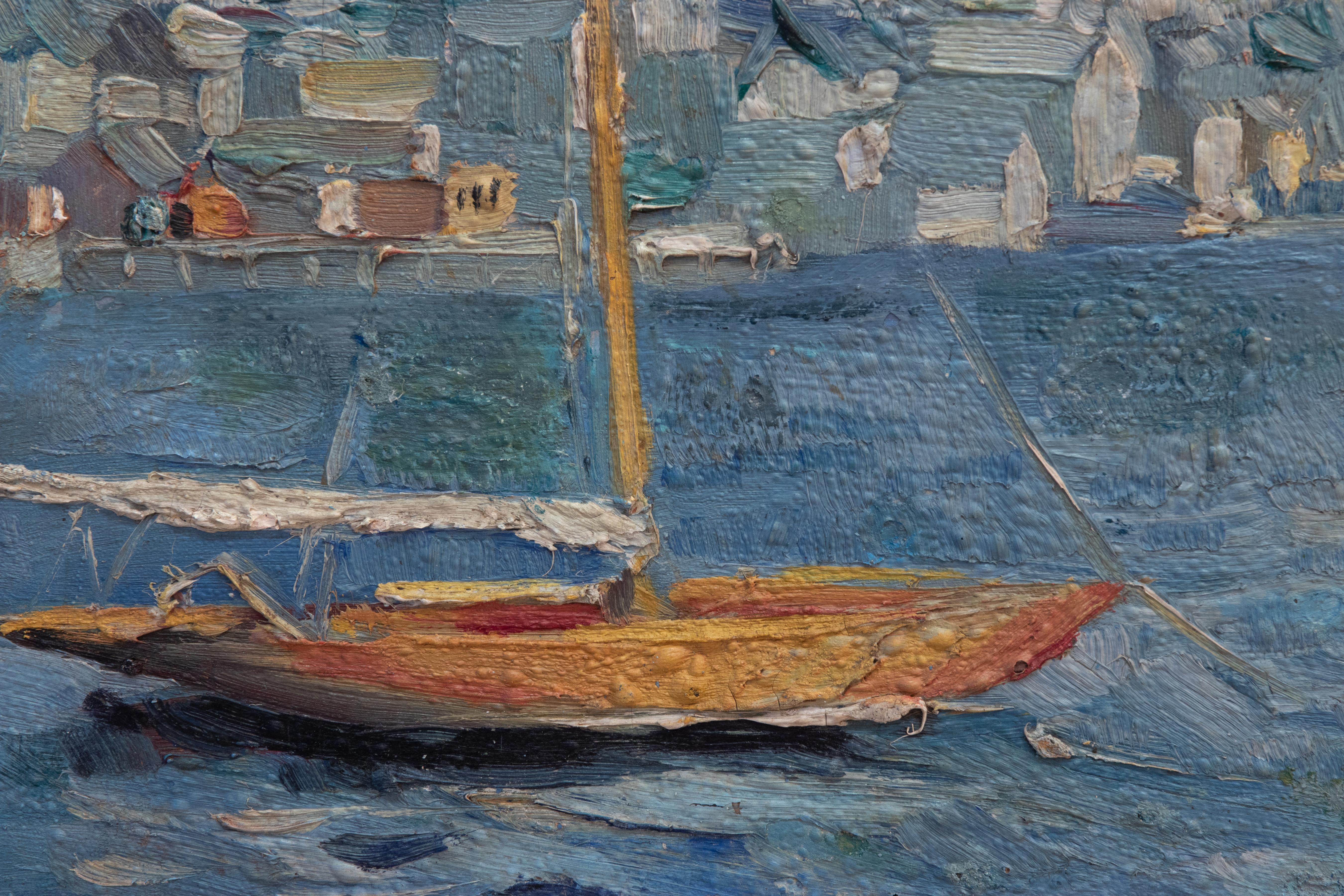 Paisaje - Pintura al óleo de Kurt Schwitters - 1936 en venta 1