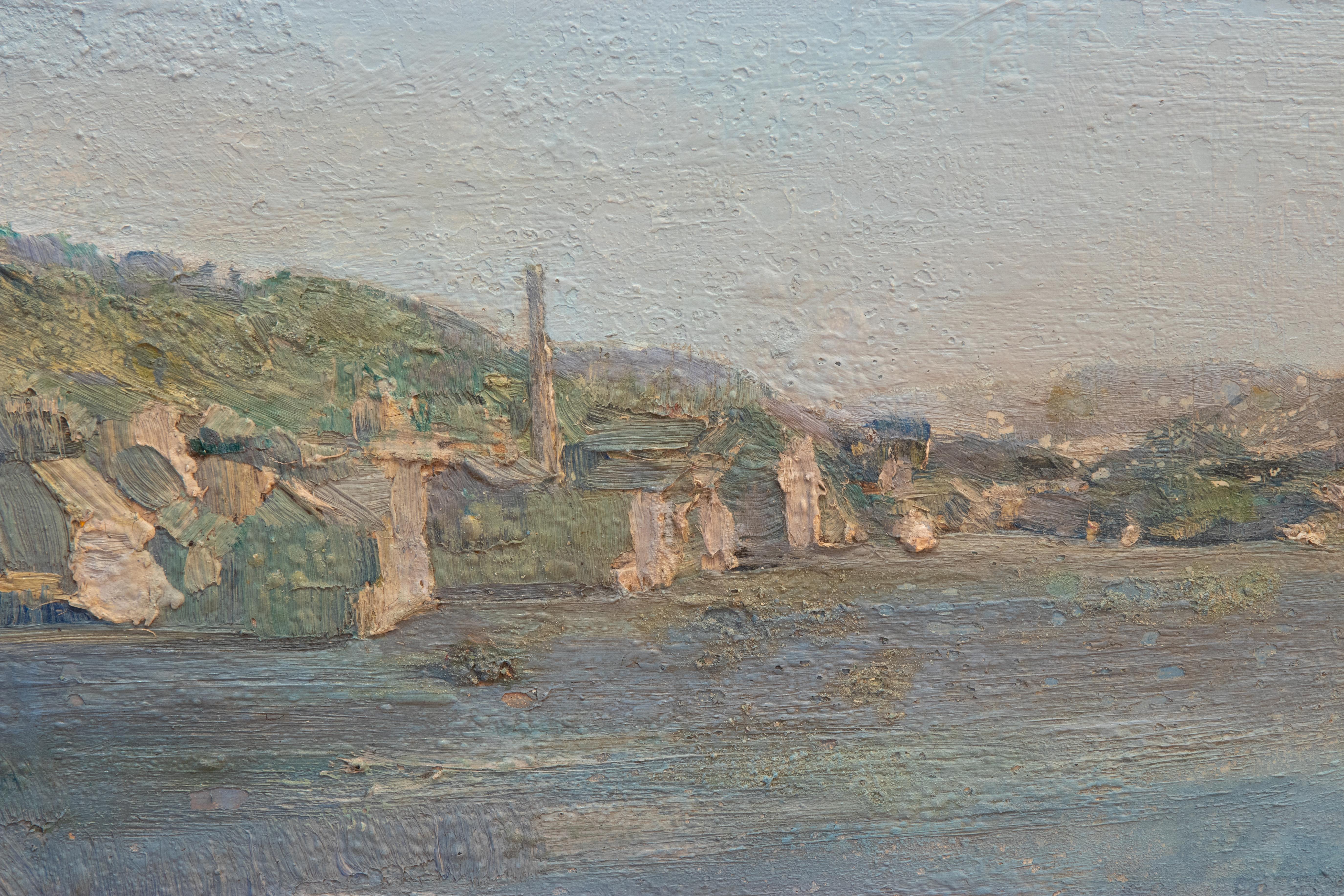 Paisaje - Pintura al óleo de Kurt Schwitters - 1936 en venta 2