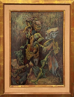 "Little Initiation" Kurt Seligmann, Surrealist Knights, Mythical Figures