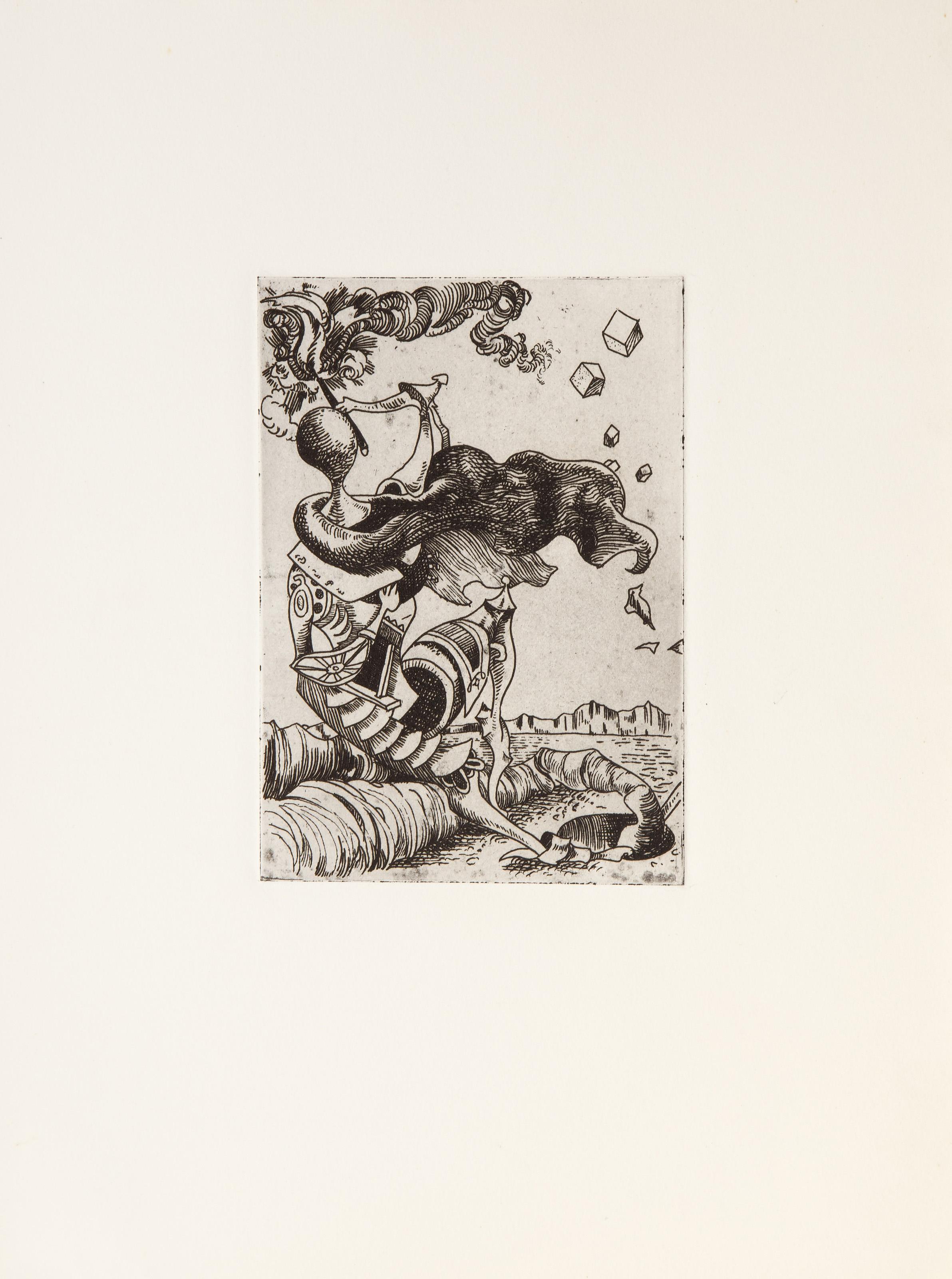 Sailing Ship, Surrealist Etching by Kurt Seligmann For Sale 3