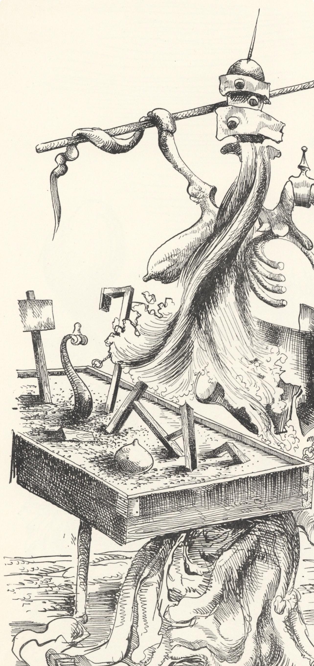 Seligmann, Komposition, XXe Siècle (nach) (Surrealismus), Print, von Kurt Seligmann