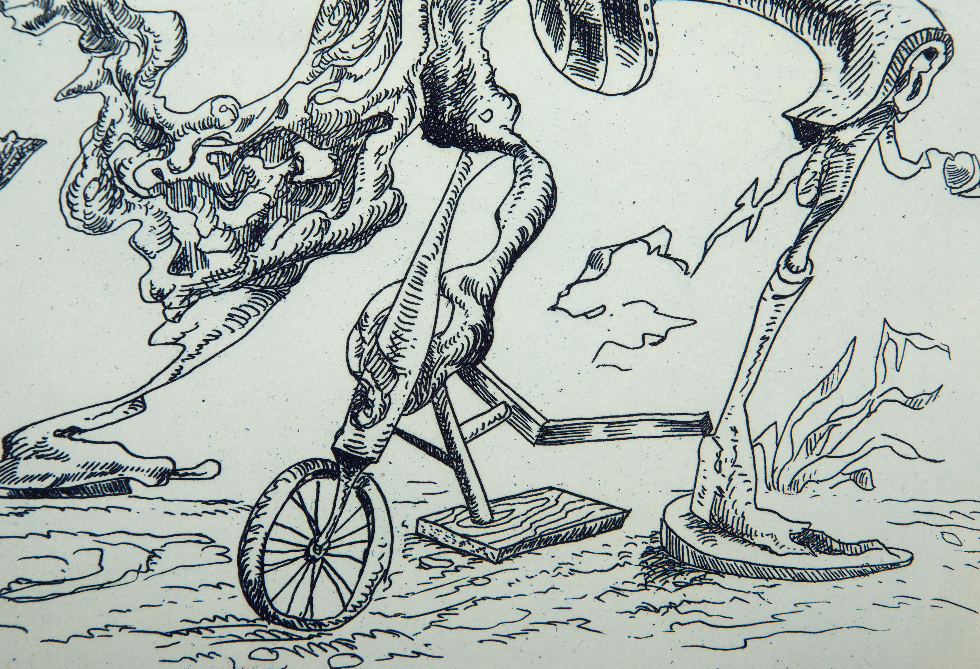 Une Ecriture Lisible II , Surrealist Etching by Kurt Seligmann For Sale 2