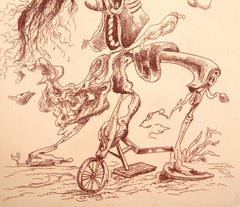 Une Ecriture Lisible, Surrealist Etching by Kurt Seligmann
