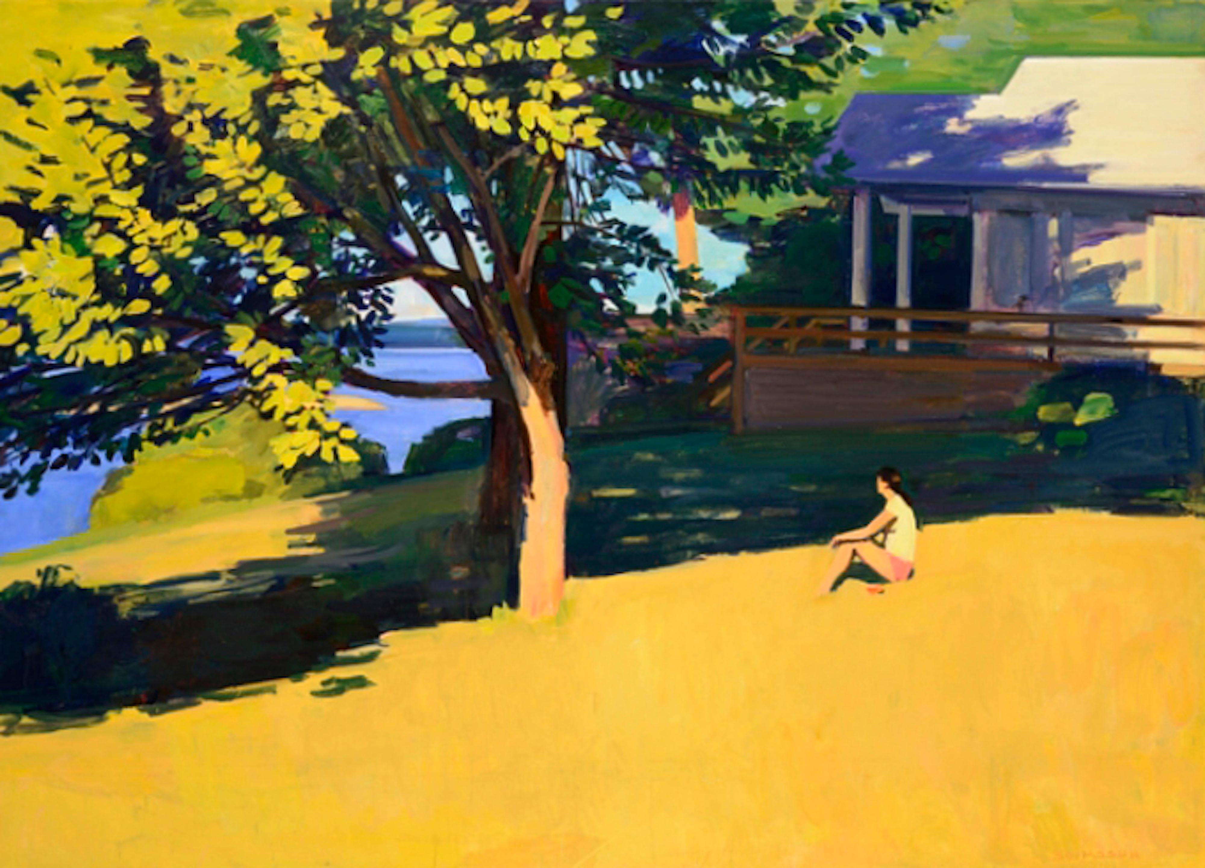 Landscape Painting de Kurt Solmssen - Café de verano