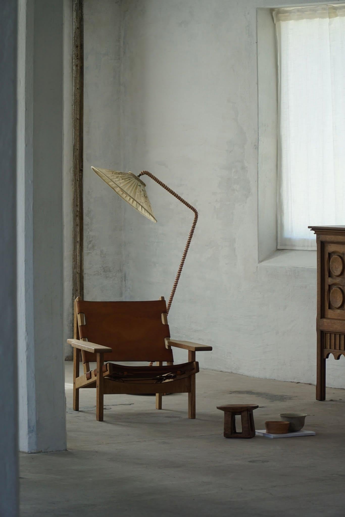 Kurt Østervig, Ein Paar Jagdstühle aus Eiche und Leder, Danish Modern, 1960er Jahre im Angebot 3