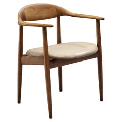 Kurt Østervig Armchair in Teak and Beige Leather