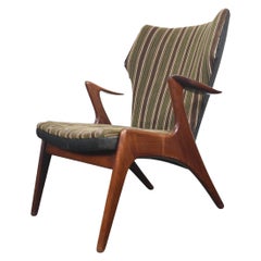 Kurt Østervig Atomic Wingback Lounge Chair in Afromosia
