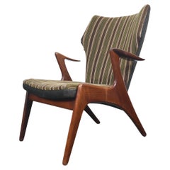 Kurt Østervig Atomic Wingback Lounge Chair in Afromosia
