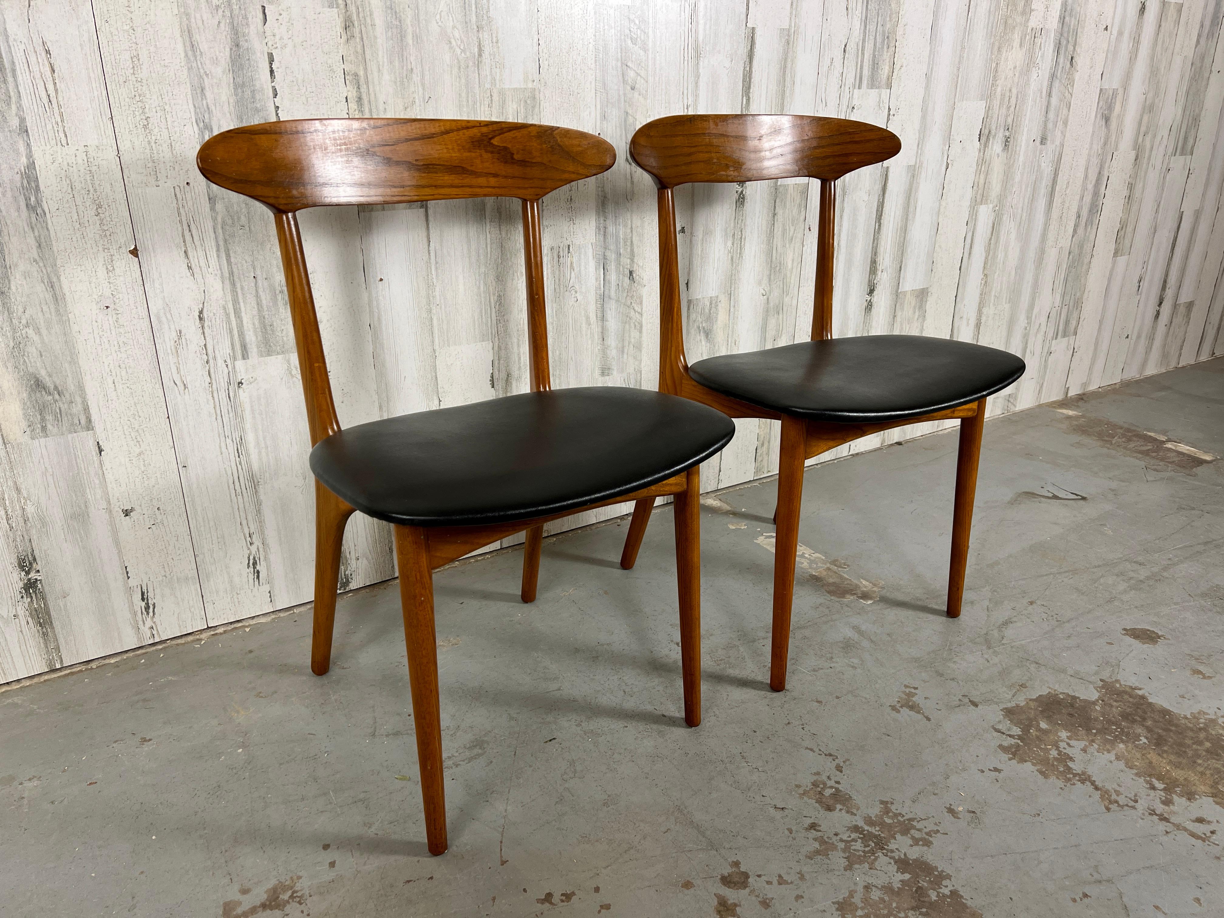 Chaises Kurt Østervig pour Brande Møbelindustri- Une paire  Bon état - En vente à Denton, TX