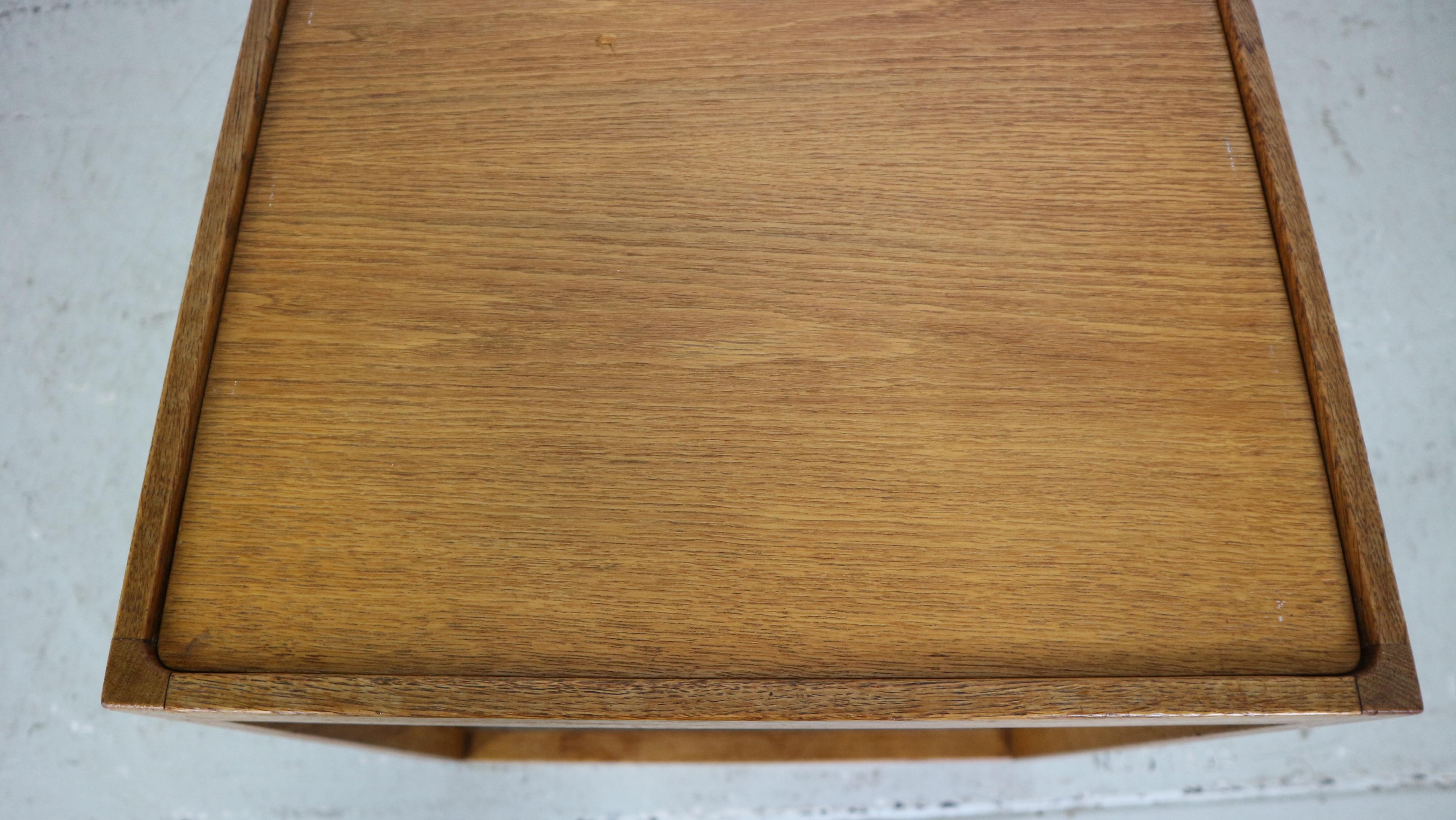 Kurt Østervig Cube Side Table in Oak and Teak by Børge Bak, Denmark, 1950s 7