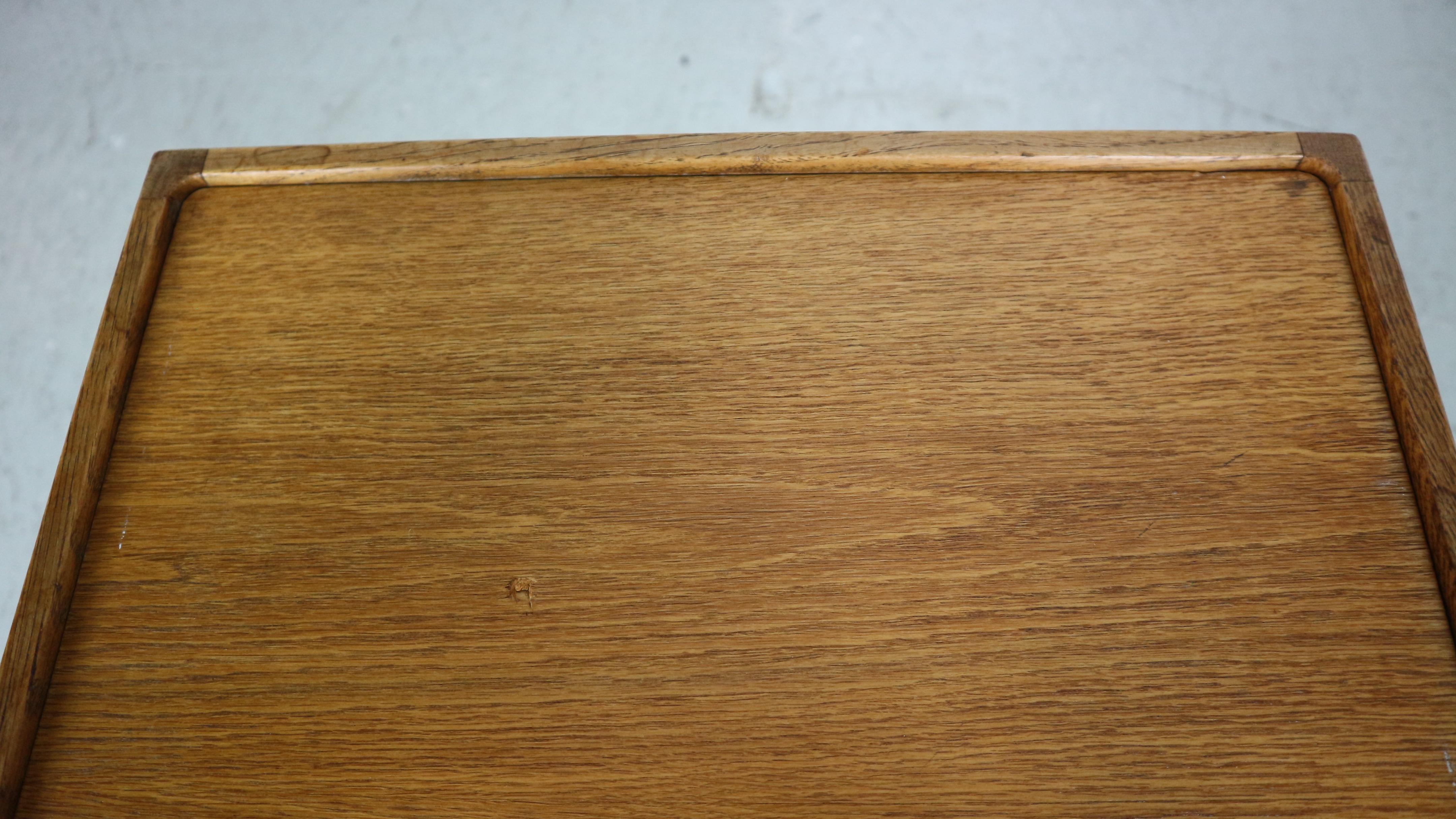 Kurt Østervig Cube Side Table in Oak and Teak by Børge Bak, Denmark, 1950s 8