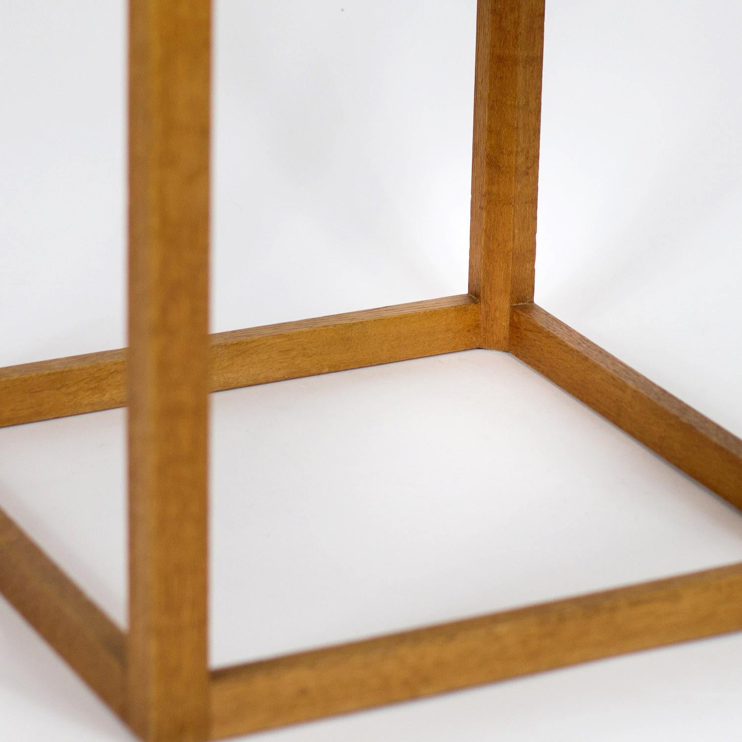 Mid-20th Century Kurt Østervig Mid Century 'Cube' Side Table in Oak by Børge Bak, Denmark, 1950s