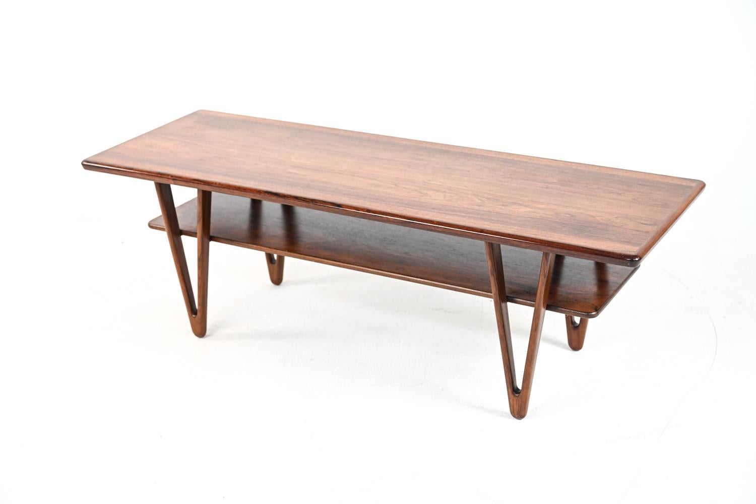 Kurt Østervig Danish Mid-Century Rosewood Coffee Table In Good Condition In Norwalk, CT