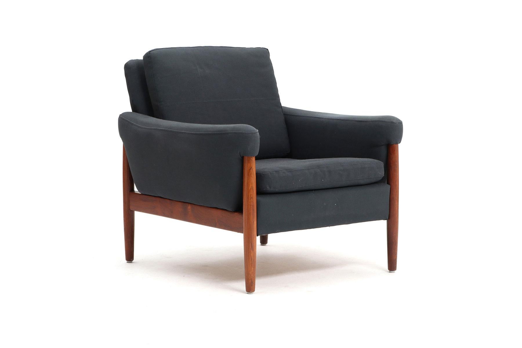 Mid-Century Modern Kurt Østervig Danish Modern Lounge Chair in Rosewood